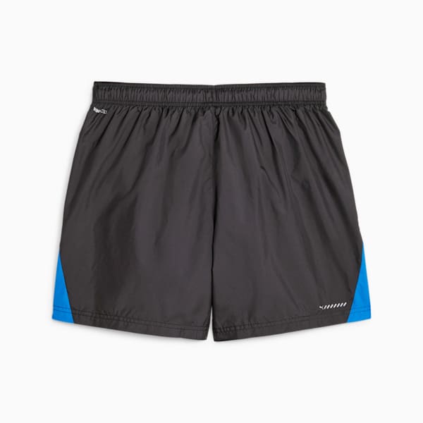 Shorts para correr tejidos de 12.7 cm para hombre, PUMA Black-Ultra Blue, extralarge